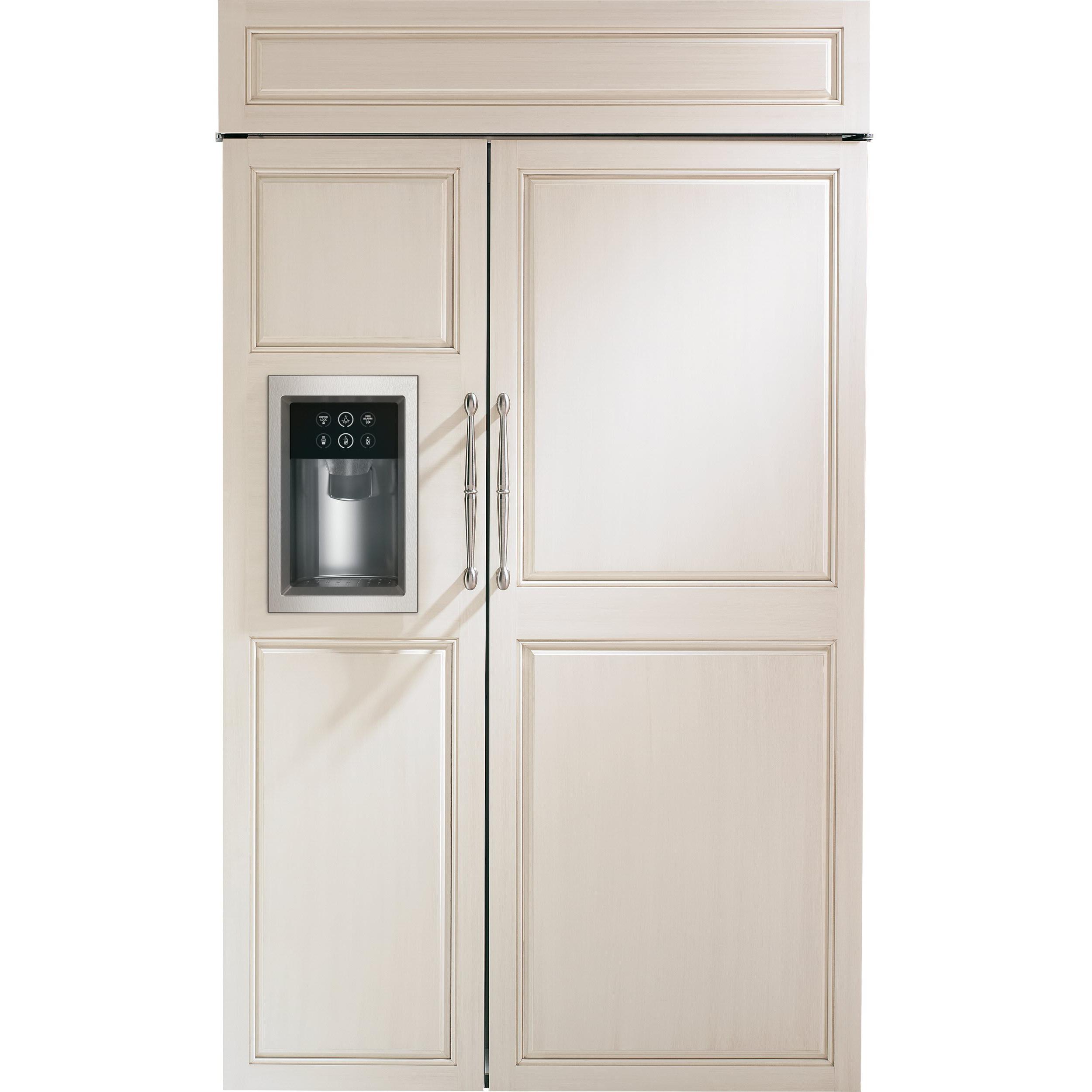  Monogram 48-inch, 28.8 cu.ft. Built-in Side-by-Side Refrigerator with External Water and Ice Dispenser ZISB480DNII IMAGE 1