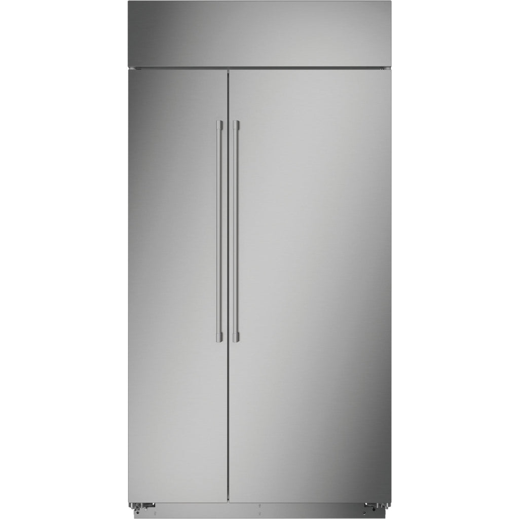  Monogram 42-inch, 25.2 cu.ft. Built-in Side-by-Side Refrigerator with Wi-Fi Connect ZISS420NNSS IMAGE 2