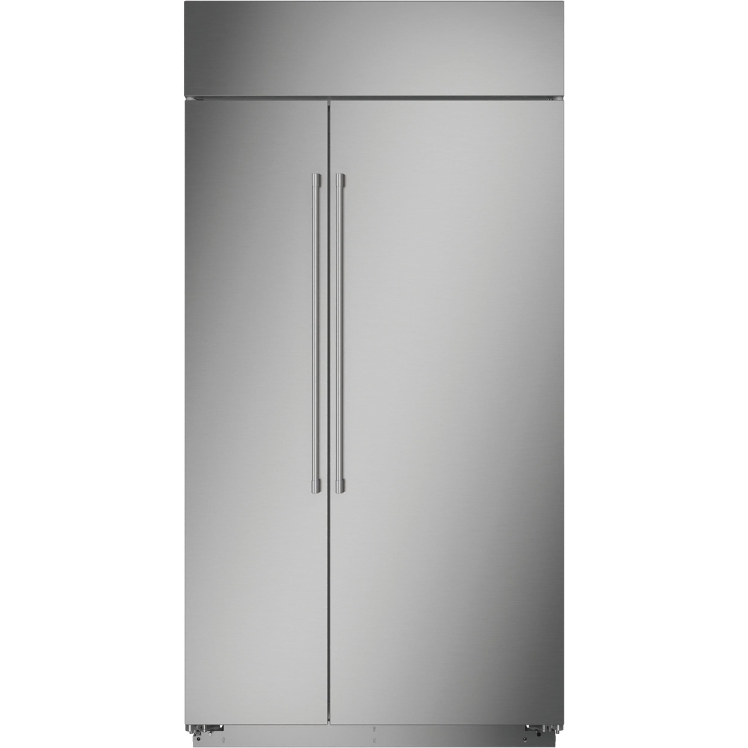  Monogram 42-inch, 25.2 cu.ft. Built-in Side-by-Side Refrigerator with Wi-Fi Connect ZISS420NNSS IMAGE 2