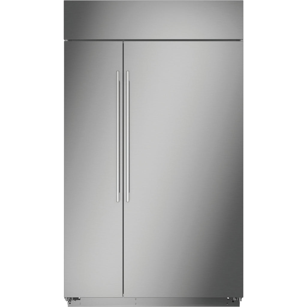  Monogram 48-inch, 29.6 cu.ft. Built-in Side-by-Side Refrigerator with Wi-Fi Connect ZISS480NNSS IMAGE 1