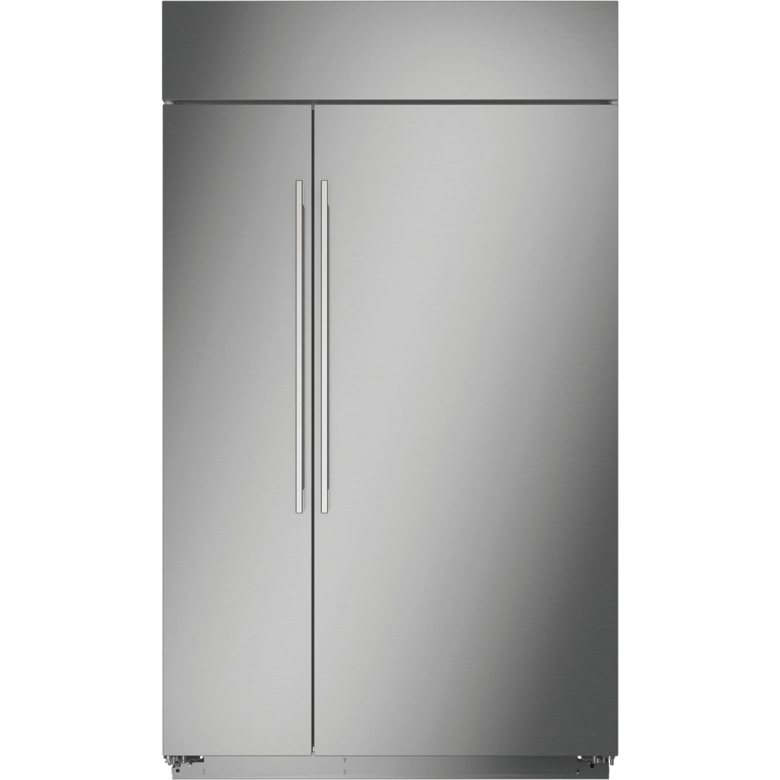  Monogram 48-inch, 29.6 cu.ft. Built-in Side-by-Side Refrigerator with Wi-Fi Connect ZISS480NNSS IMAGE 1