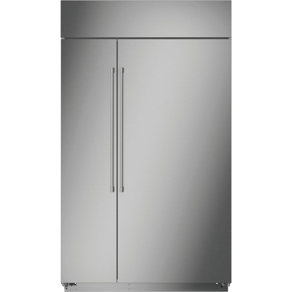  Monogram 48-inch, 29.6 cu.ft. Built-in Side-by-Side Refrigerator with Wi-Fi Connect ZISS480NNSS IMAGE 2