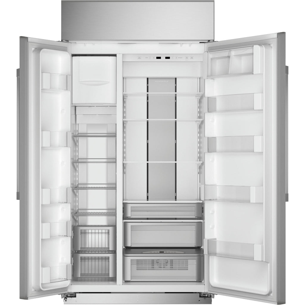  Monogram 48-inch, 29.6 cu.ft. Built-in Side-by-Side Refrigerator with Wi-Fi Connect ZISS480NNSS IMAGE 4