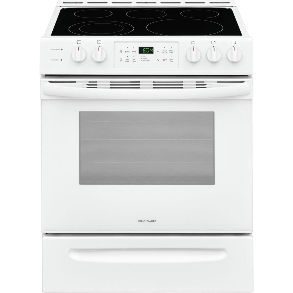  Frigidaire 30-inch Freestanding Electric Range with Ready-Select® Controls CFEH3054UW IMAGE 1