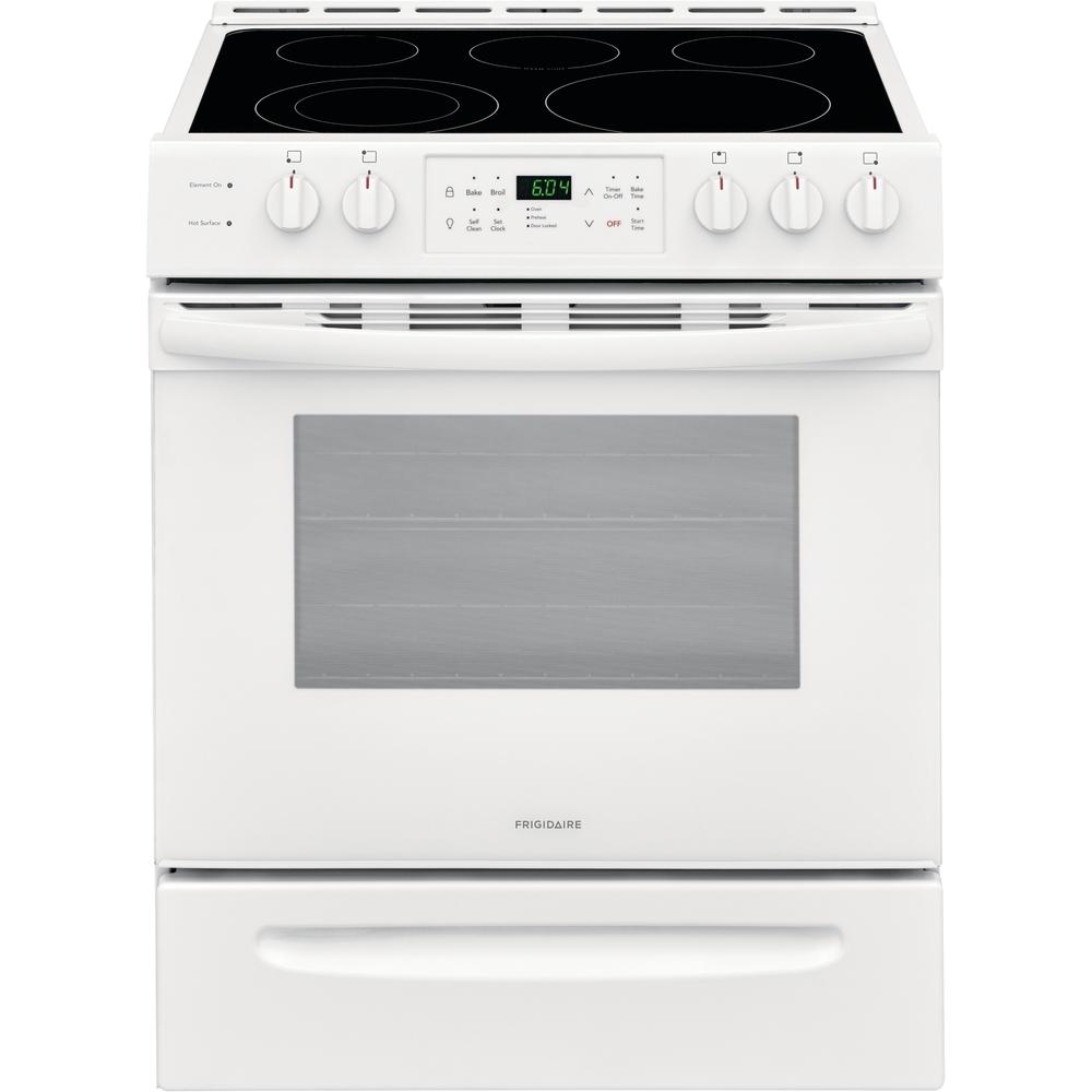  Frigidaire 30-inch Freestanding Electric Range with Ready-Select® Controls FFEH3054UW IMAGE 1