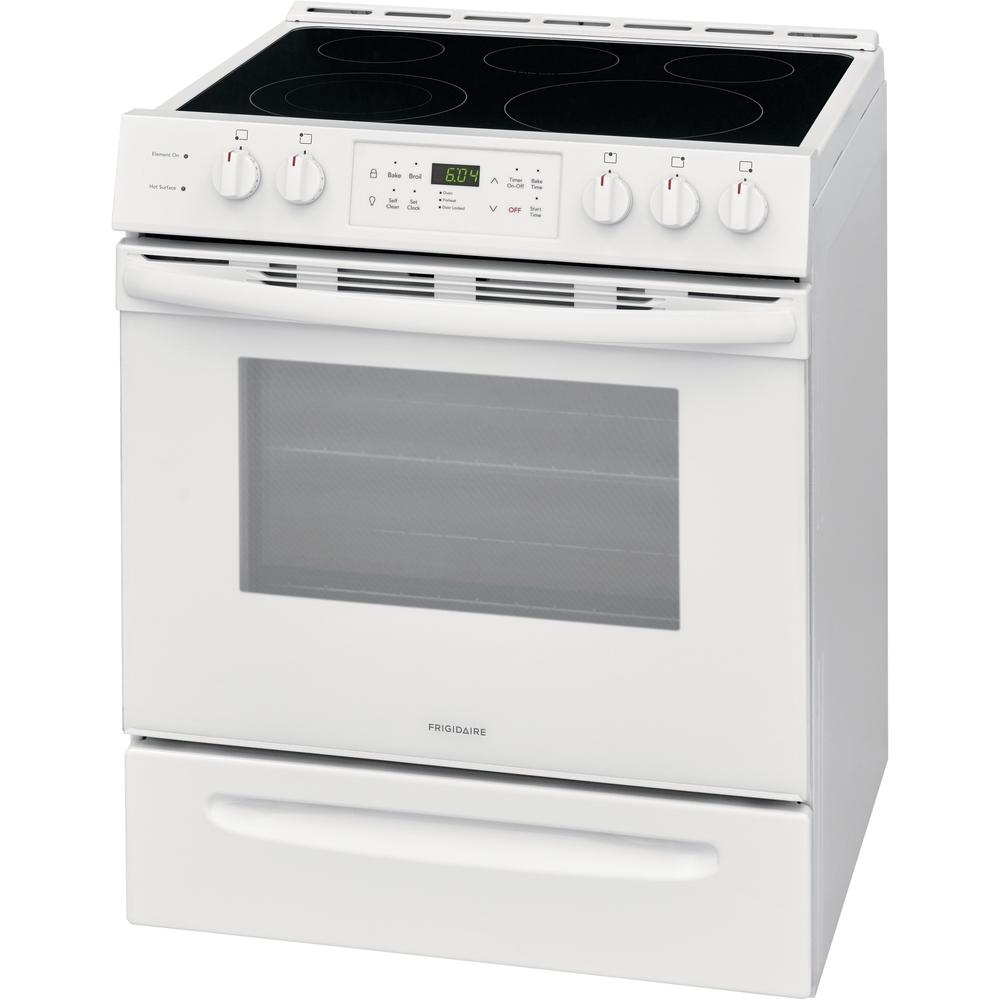  Frigidaire 30-inch Freestanding Electric Range with Ready-Select® Controls FFEH3054UW IMAGE 3