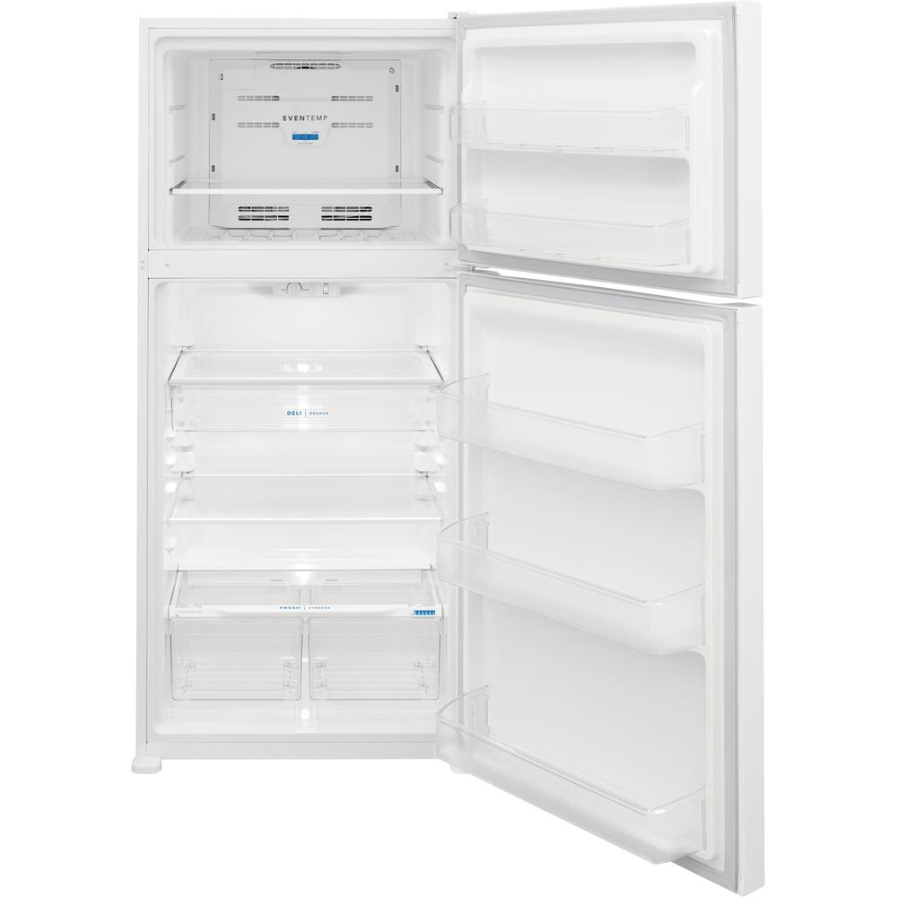  Frigidaire 30-inch, 20 cu.ft. Freestanding Top Freezer Refrigerator with LED Lighting FFHT2045VW IMAGE 2