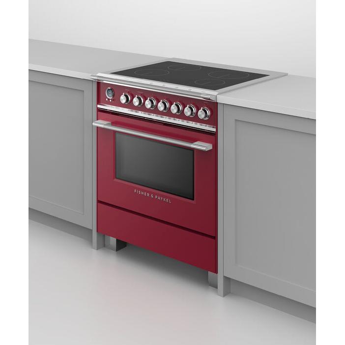  Fisher & Paykel 30-inch Freestanding Electric Range with Induction Technology OR30SCI6R1 IMAGE 4