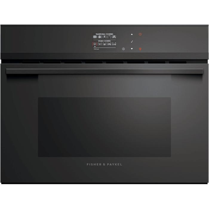  Fisher & Paykel 24-inch, 1.3 cu.ft. Built-in Single Wall Oven with Steam Cooking OS24NDBB1 IMAGE 1