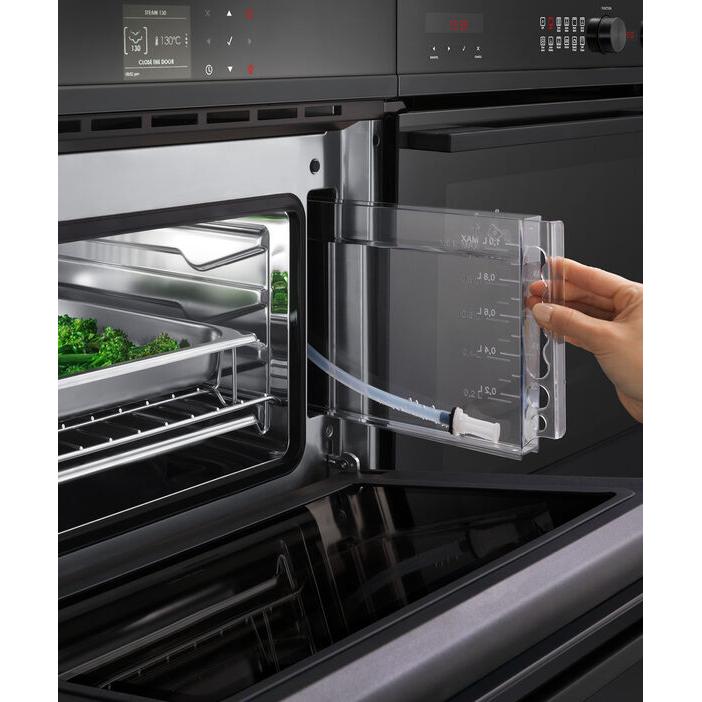  Fisher & Paykel 24-inch, 1.3 cu.ft. Built-in Single Wall Oven with Steam Cooking OS24NDBB1 IMAGE 3