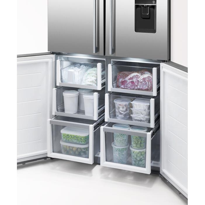  Fisher & Paykel 36-inch, 19 cu.ft. Freestanding French 4-Door Refrigerator with ActiveSmart™ Technology RF203QDUVX1 IMAGE 2