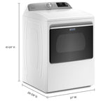  Maytag 7.4 cu.ft. Electric Dryer with Wi-Fi Connectivity MED6230RHW IMAGE 4