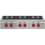  Wolf 36-inch Built-in Gas Rangetop with 6 Burners SRT366-LP IMAGE 1