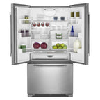  JennAir Rise 36-inch, 21.9 cu.ft. Counter-Depth French 3-Door Refrigerator with Interior Ice Maker JFFCF72DKL IMAGE 2