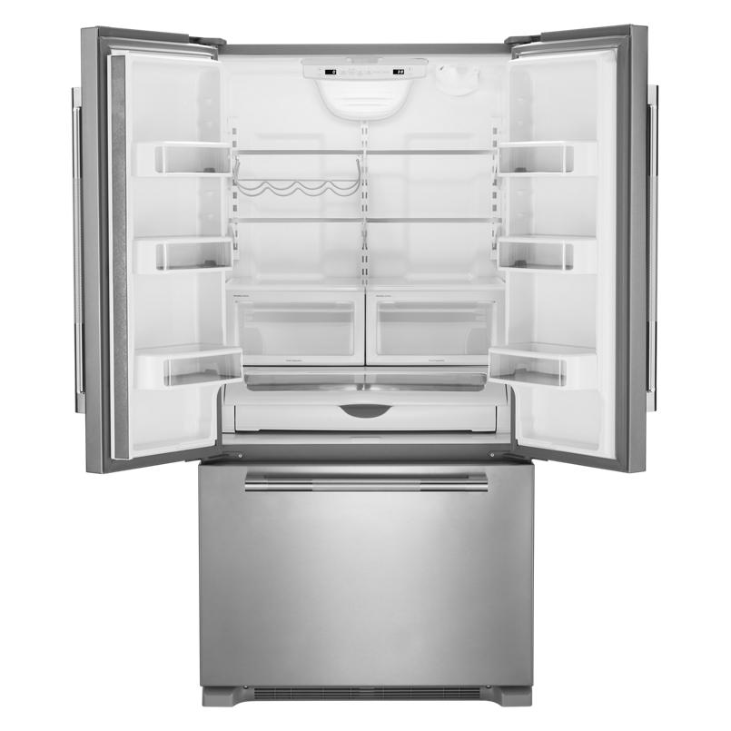  JennAir Rise 36-inch, 21.9 cu.ft. Counter-Depth French 3-Door Refrigerator with Interior Ice Maker JFFCF72DKL IMAGE 3