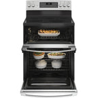  GE 30-inch Freestanding Electric Range with Convection Technology JBS86SPSS IMAGE 3