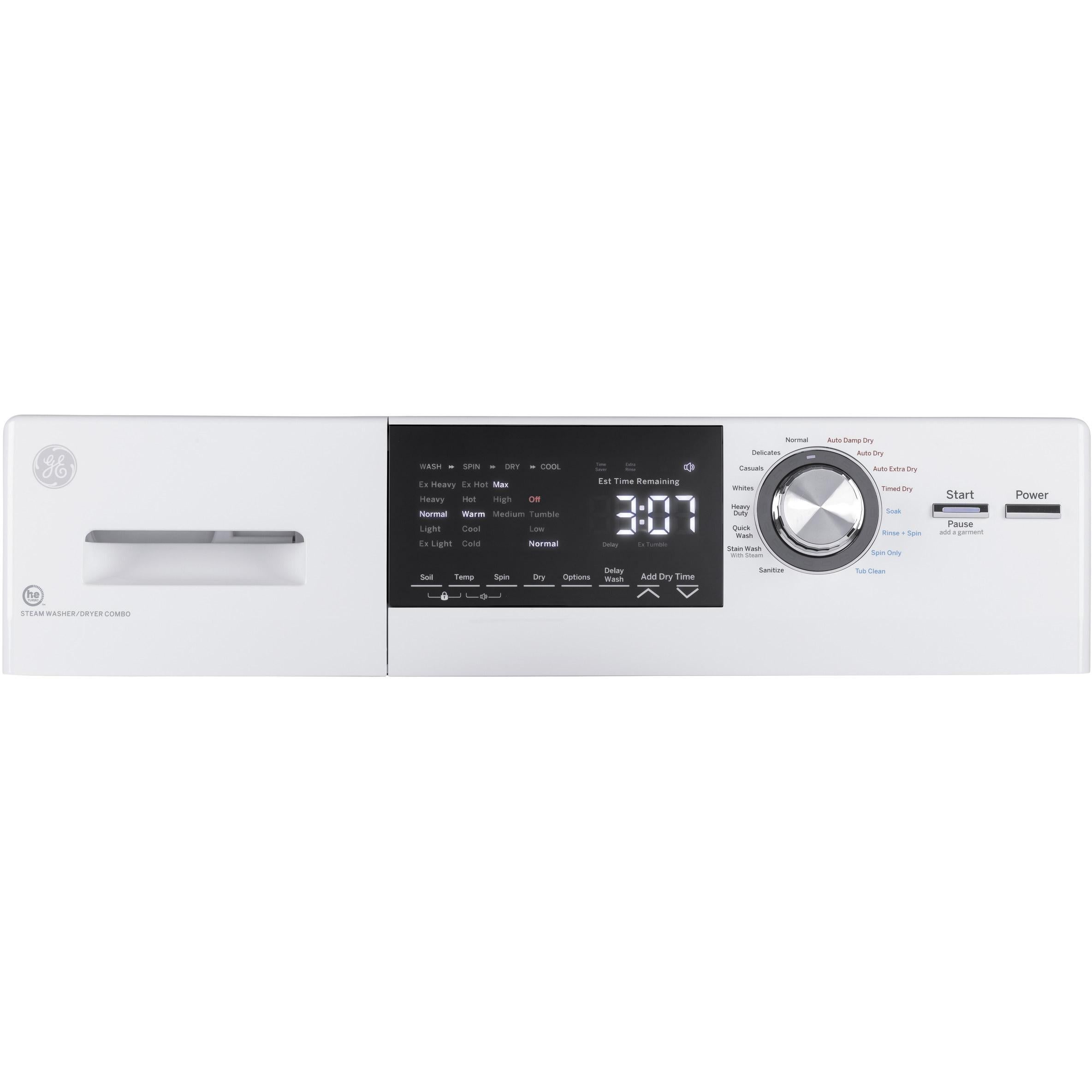  GE All-in-One Electric Laundry Center with Condenser GFQ14ESSNWW IMAGE 2