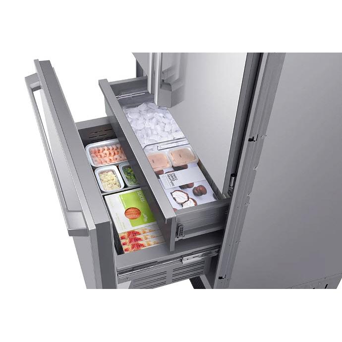  Dacor 36-inch, 21.3 cu.ft. Built-in French 3-Door Refrigerator with 3DLighting™ DRF365300AP/DA IMAGE 8