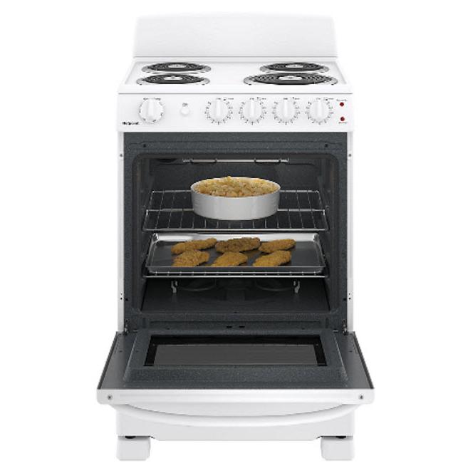  GE 24-inch Freestanding Electric Range with Sensi-Temp Technology JCAS300DMWW IMAGE 3