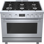  Bosch 36-inch Freestanding Gas Range with Convection Technology HGS8655UC IMAGE 2
