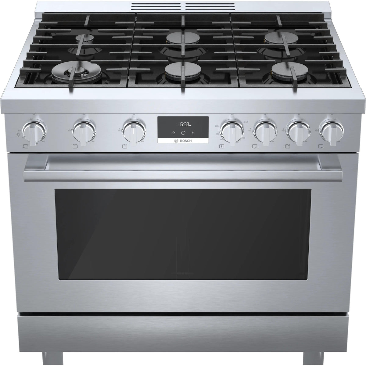 Bosch 36-inch Freestanding Gas Range with Convection Technology HGS8655UC IMAGE 2