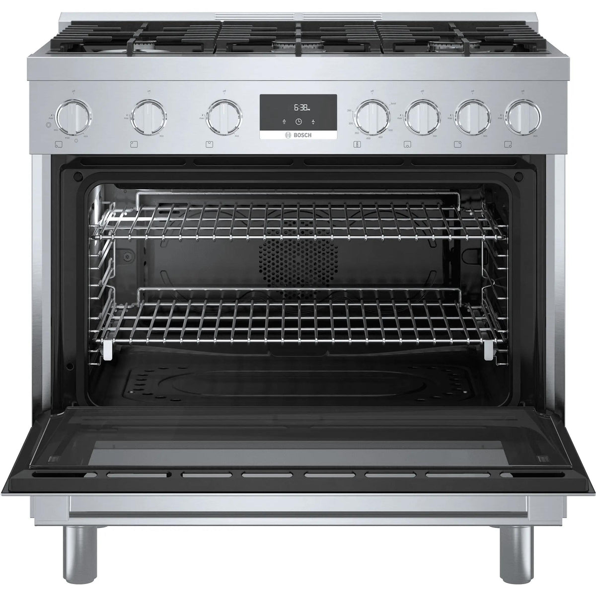  Bosch 36-inch Freestanding Gas Range with Convection Technology HGS8655UC IMAGE 3