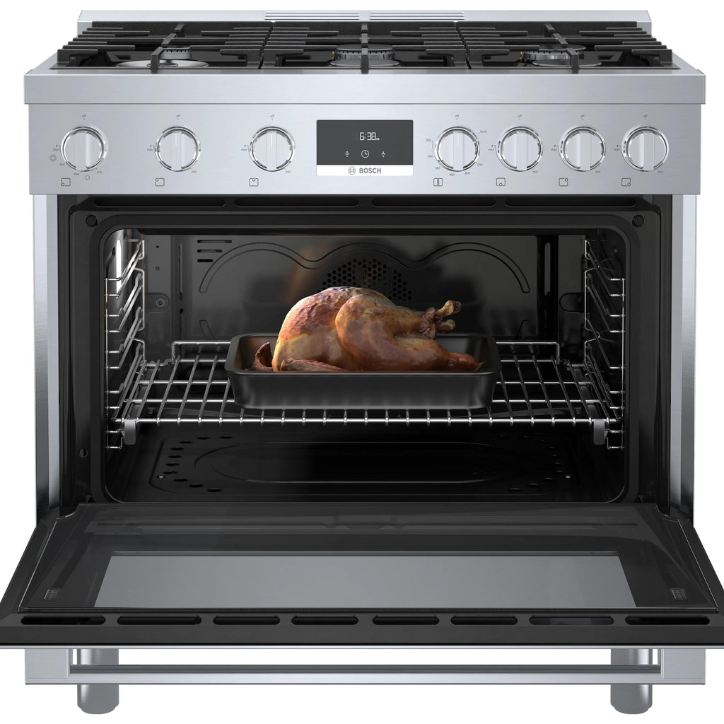  Bosch 36-inch Freestanding Gas Range with Convection Technology HGS8655UC IMAGE 4
