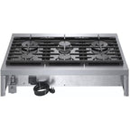  Bosch 36-inch Built-in Gas Rangetop with OptiSim® Burner RGM8658UC IMAGE 12