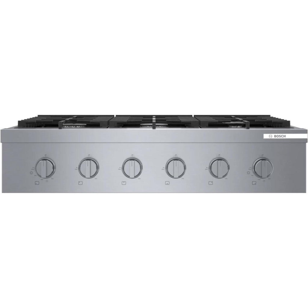  Bosch 36-inch Built-in Gas Rangetop with OptiSim® Burner RGM8658UC IMAGE 2