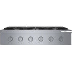  Bosch 36-inch Built-in Gas Rangetop with OptiSim® Burner RGM8658UC IMAGE 2