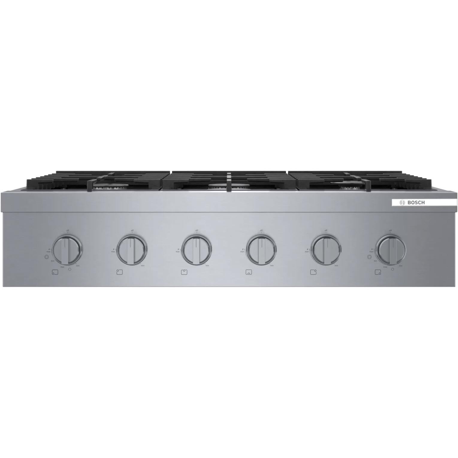  Bosch 36-inch Built-in Gas Rangetop with OptiSim® Burner RGM8658UC IMAGE 2