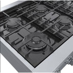  Bosch 36-inch Built-in Gas Rangetop with OptiSim® Burner RGM8658UC IMAGE 5