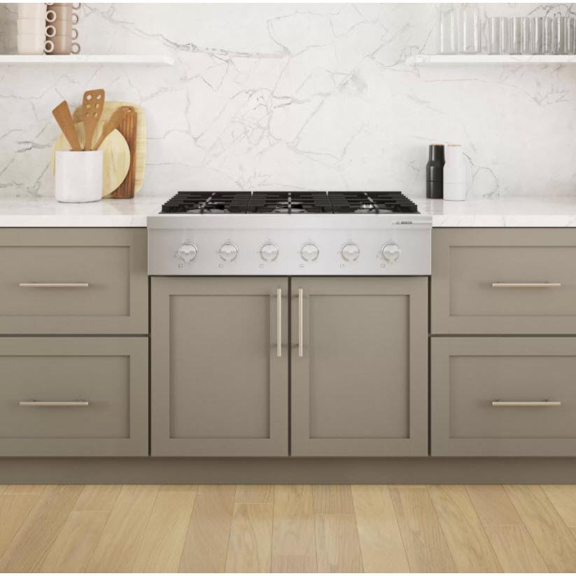  Bosch 36-inch Built-in Gas Rangetop with OptiSim® Burner RGM8658UC IMAGE 9