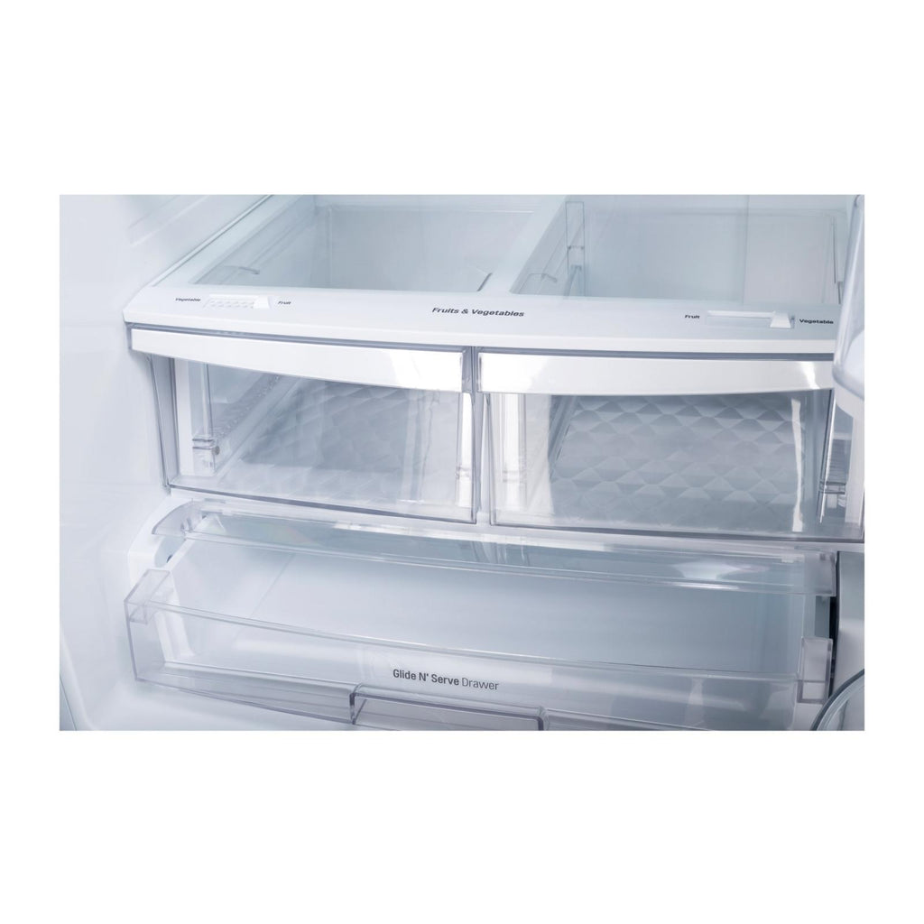  LG 30-inch, 21.8 cu.ft. Freestanding French 3-Door Refrigerator with SmartDiagnosis™ Technology LRFNS2200D IMAGE 4