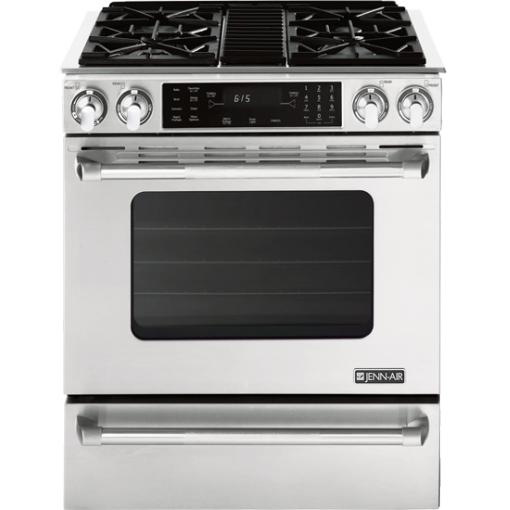  JennAir 30-inch Slide-in Gas Range with MultiMode® Convection System JGS8860BDP IMAGE 1