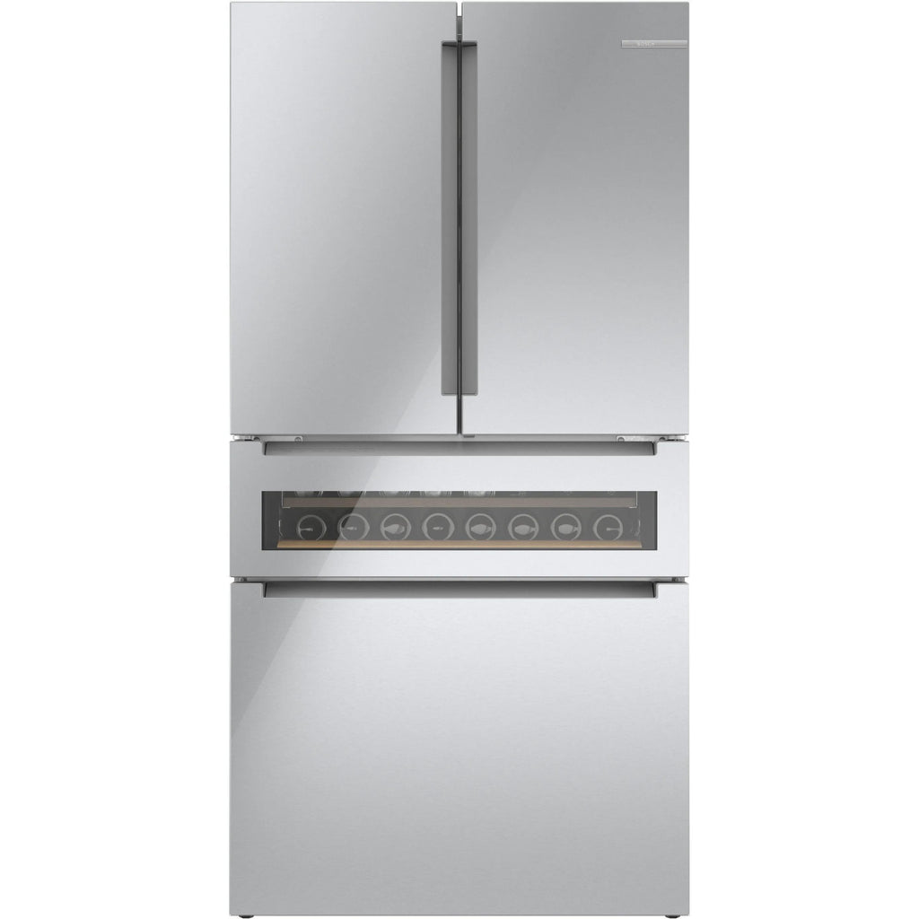  Bosch 36-inch, 20.5 cu.ft. Counter Depth French 4-Door Refrigerator with FlexBar™ B36CL81ENG IMAGE 1