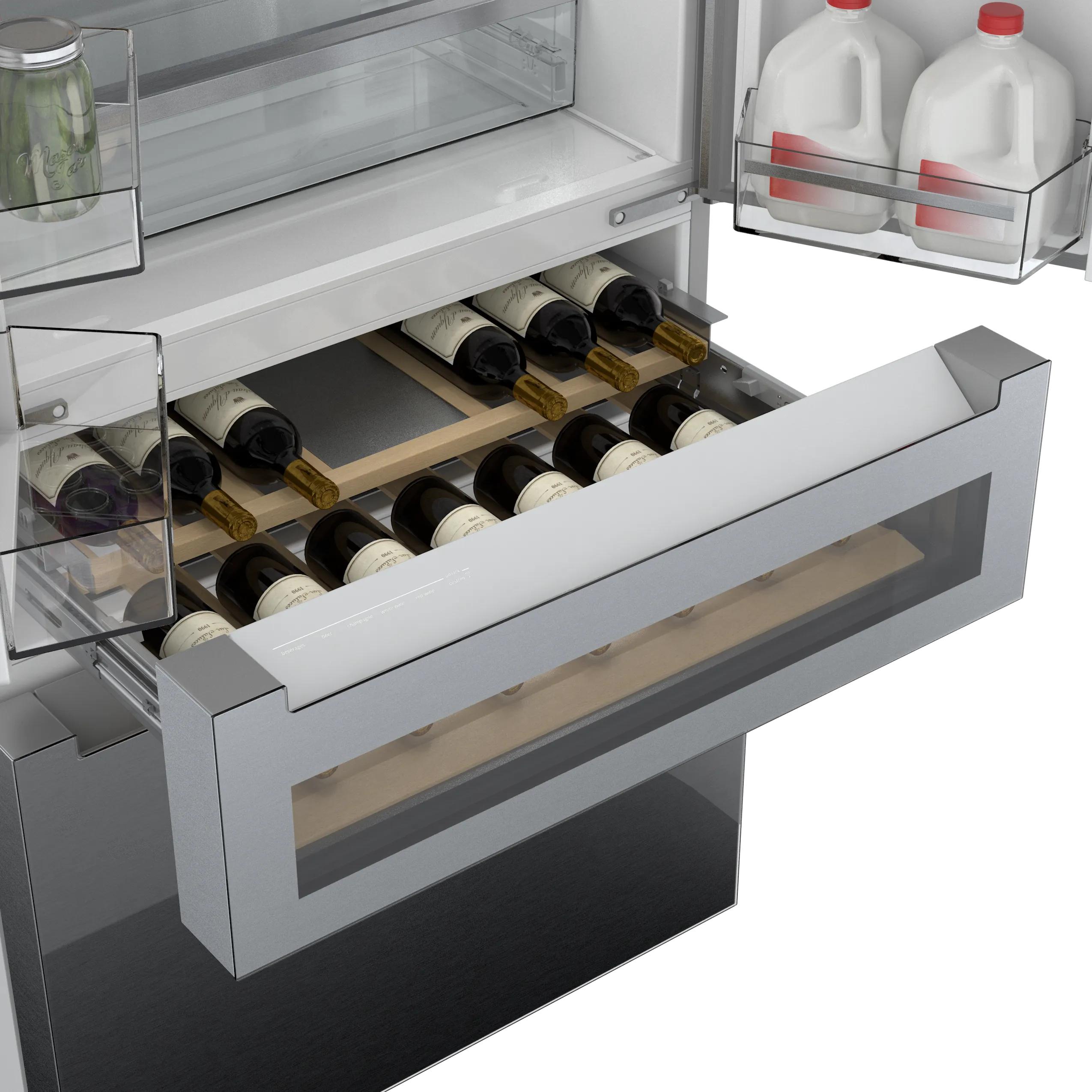  Bosch 36-inch, 20.5 cu.ft. Counter Depth French 4-Door Refrigerator with FlexBar™ B36CL81ENG IMAGE 7