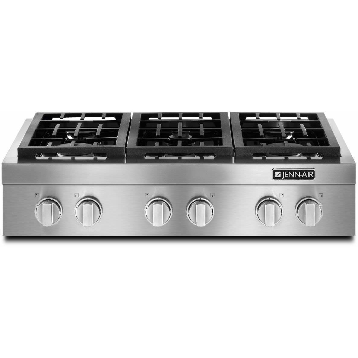  JennAir 36-inch Gas Rangetop JGCP436WP IMAGE 1
