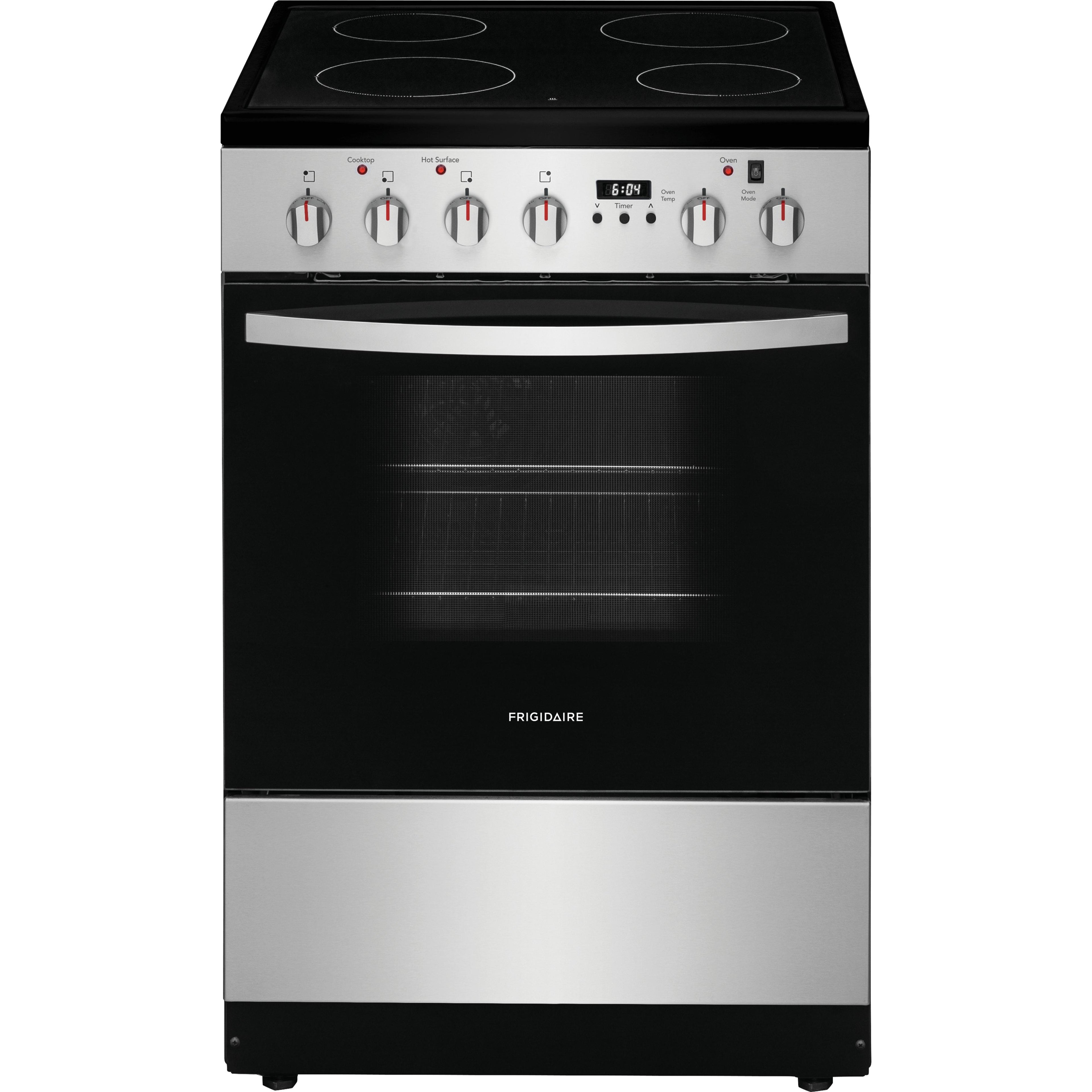  Frigidaire 24-inch Freestanding Electric Range FCFE2425AS IMAGE 1