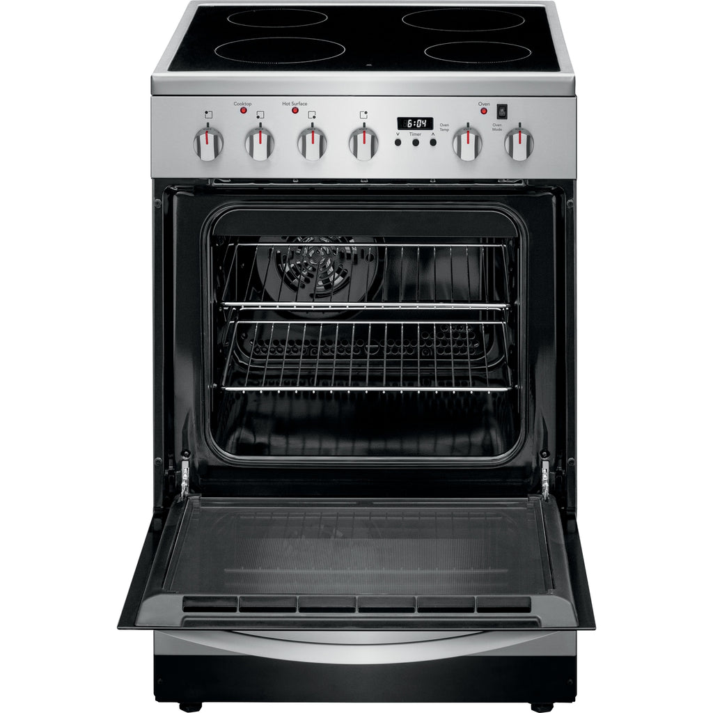  Frigidaire 24-inch Freestanding Electric Range FCFE2425AS IMAGE 2
