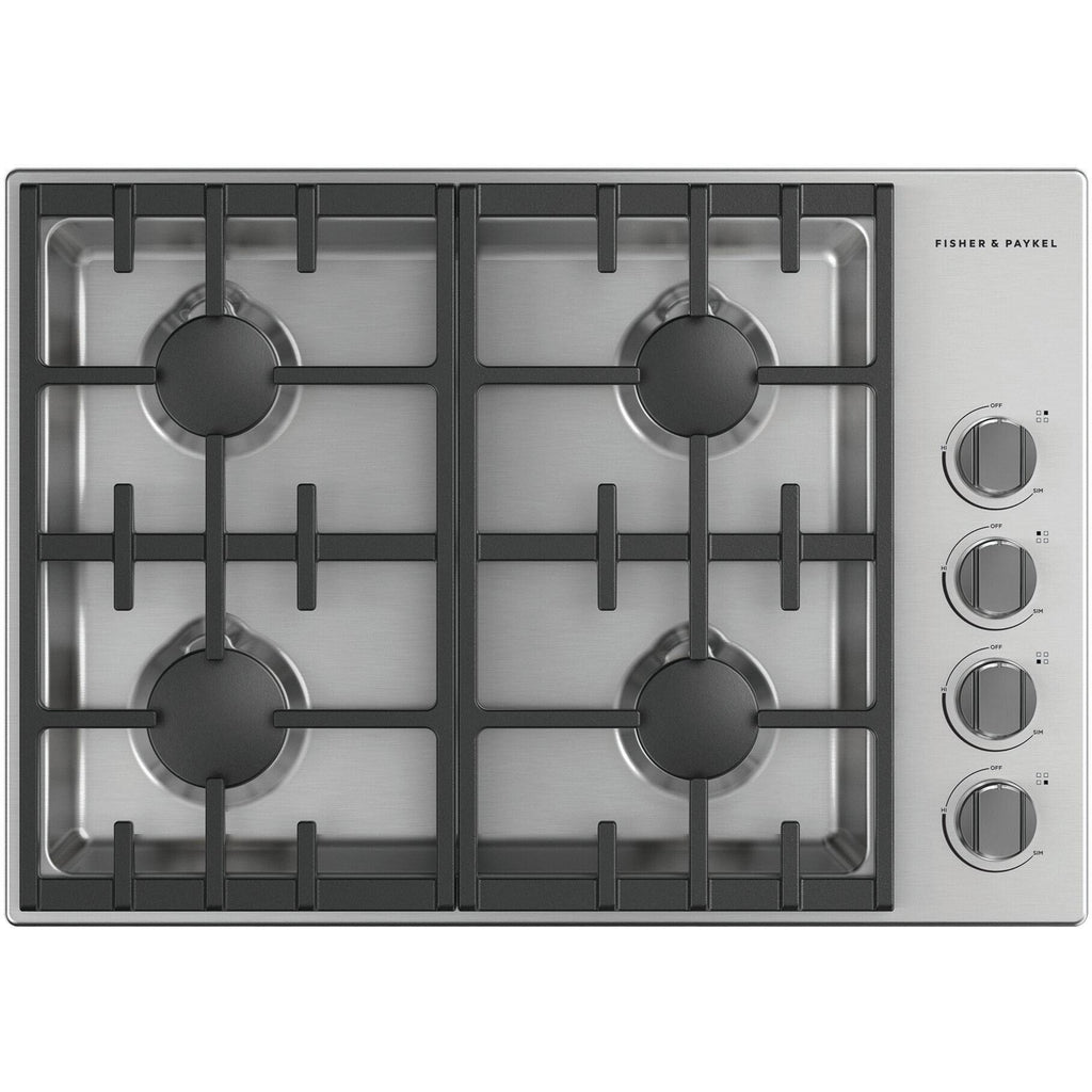  Fisher & Paykel 30-inch Built-in Gas Cooktop with 4 Burners CDV3-304-L IMAGE 1