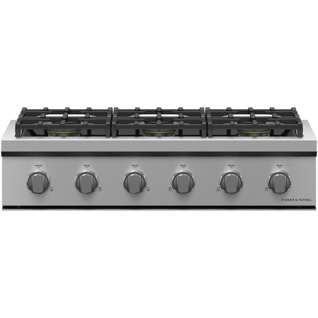  Fisher & Paykel 36-inch Built-in Gas Rangetop with 6 Burners CPV3-366-L IMAGE 1