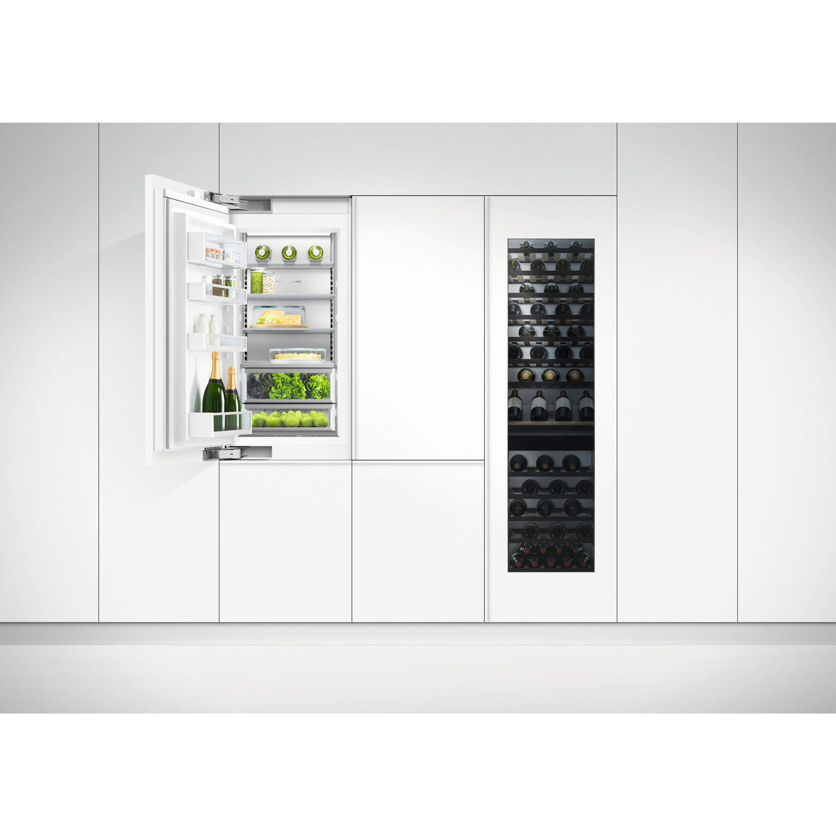  Fisher & Paykel 24-inch, 12.1 cu. ft. Built-in Bottom Freezer Refrigerator with ActiveSmart™ RS2484WLUK1 IMAGE 11