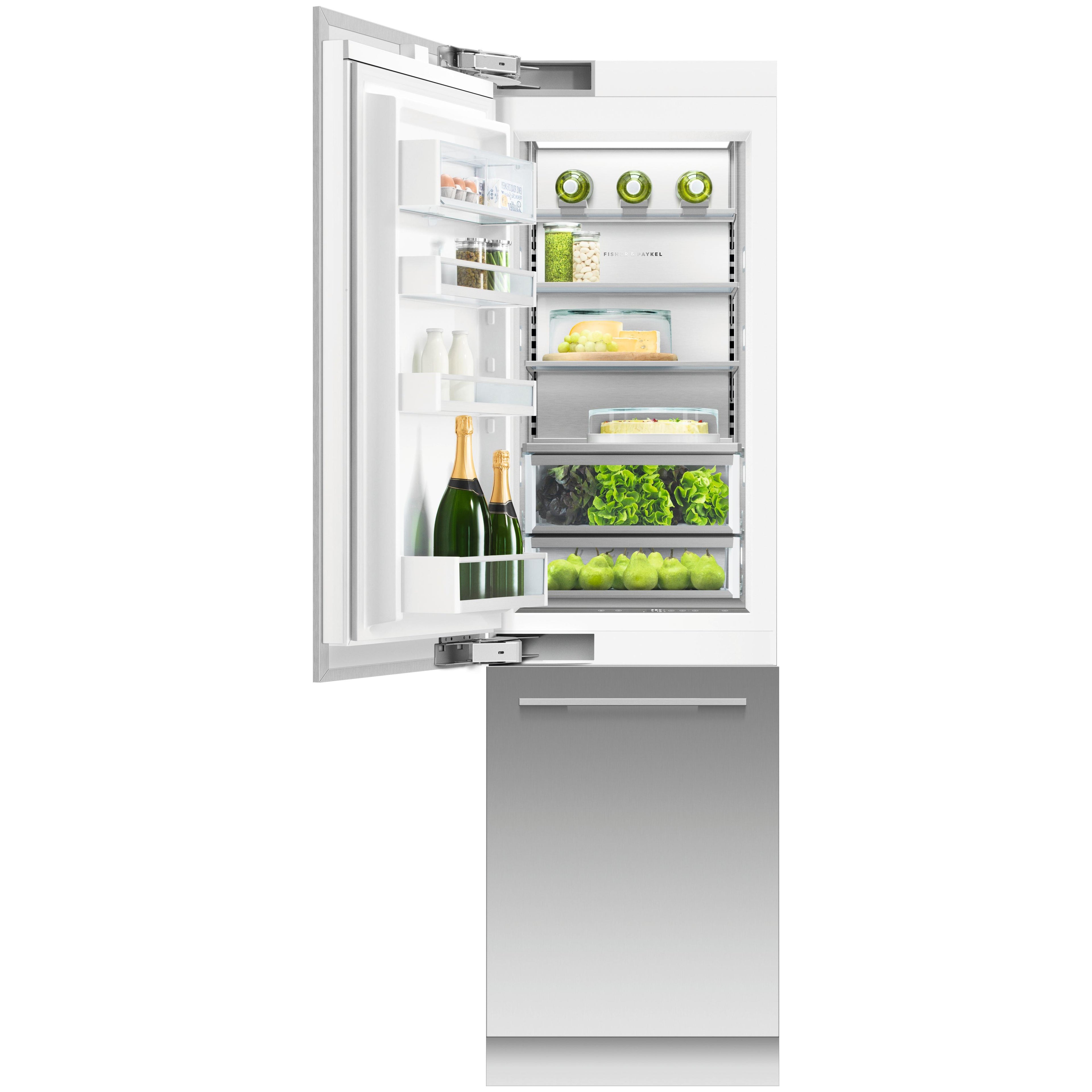  Fisher & Paykel 24-inch, 12.1 cu. ft. Built-in Bottom Freezer Refrigerator with ActiveSmart™ RS2484WLUK1 IMAGE 5