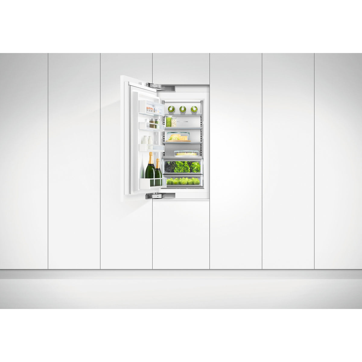  Fisher & Paykel 24-inch, 12.1 cu. ft. Built-in Bottom Freezer Refrigerator with ActiveSmart™ RS2484WLUK1 IMAGE 7