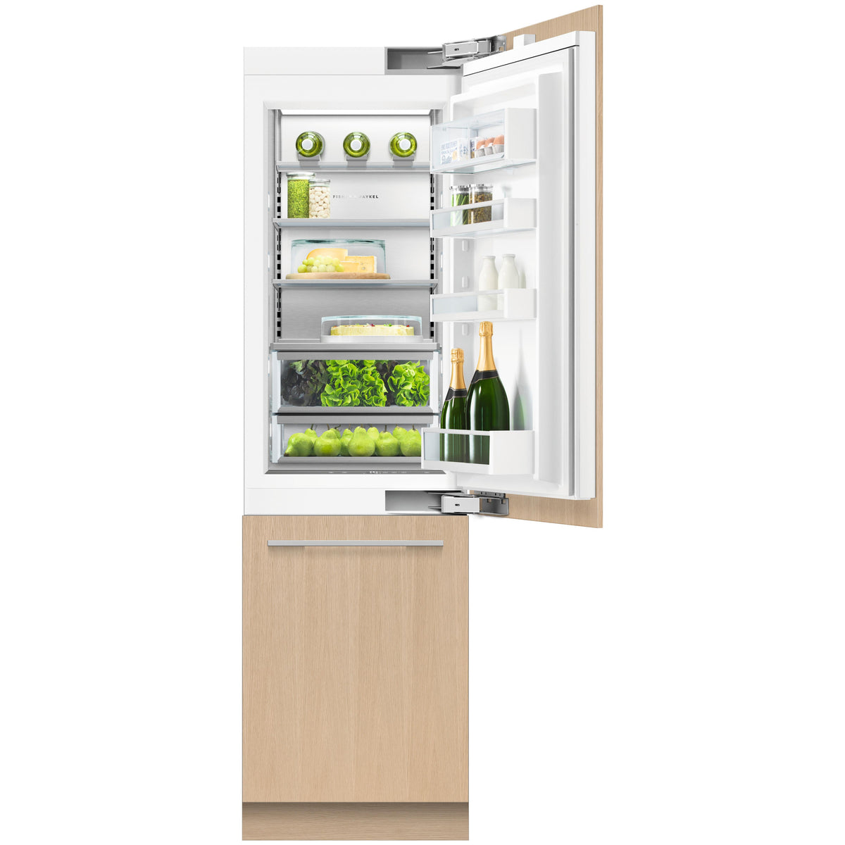  Fisher & Paykel 24-inch, 12.1 cu. ft. Built-in Bottom Freezer Refrigerator with ActiveSmart™ RS2484WRUK1 IMAGE 3