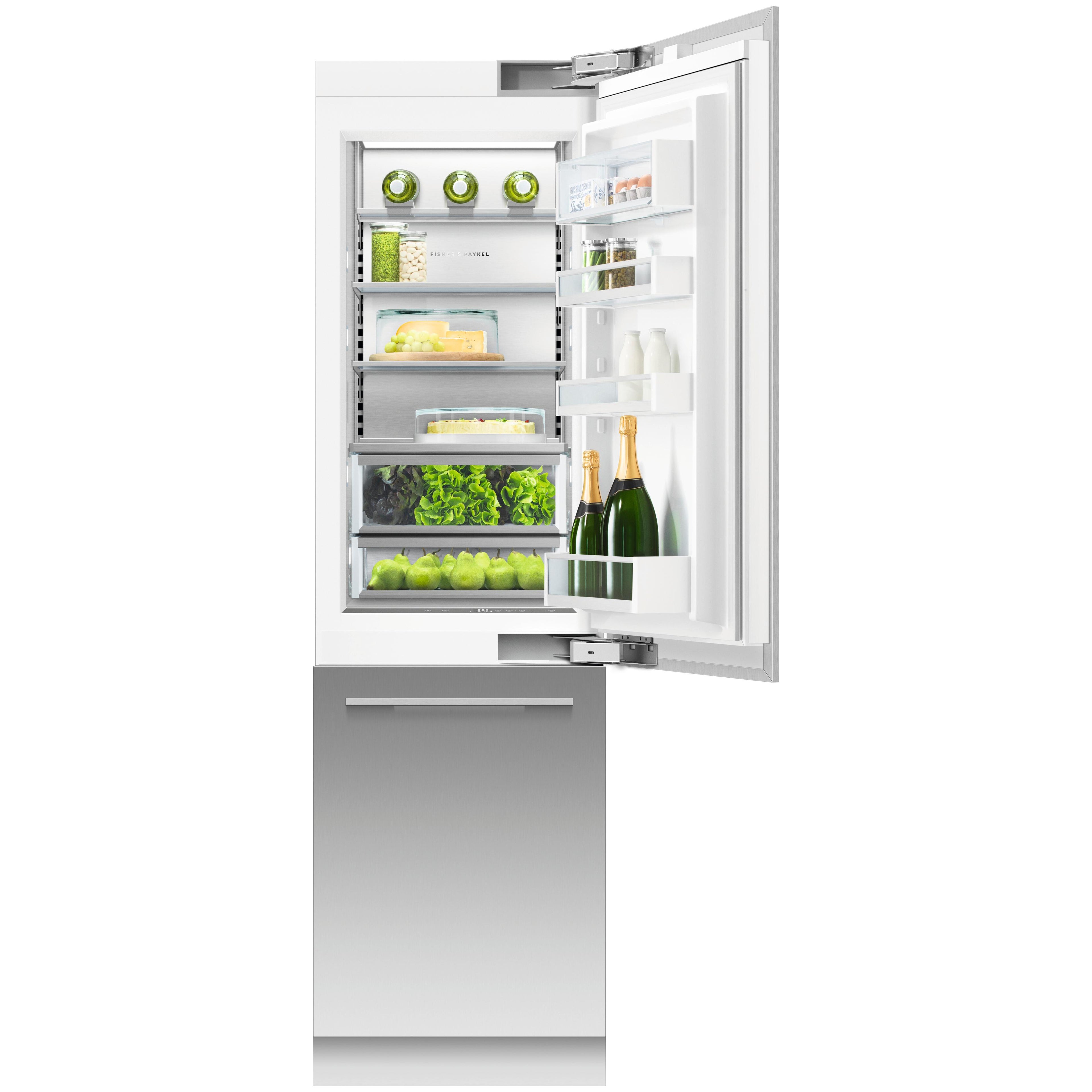  Fisher & Paykel 24-inch, 12.1 cu. ft. Built-in Bottom Freezer Refrigerator with ActiveSmart™ RS2484WRUK1 IMAGE 5