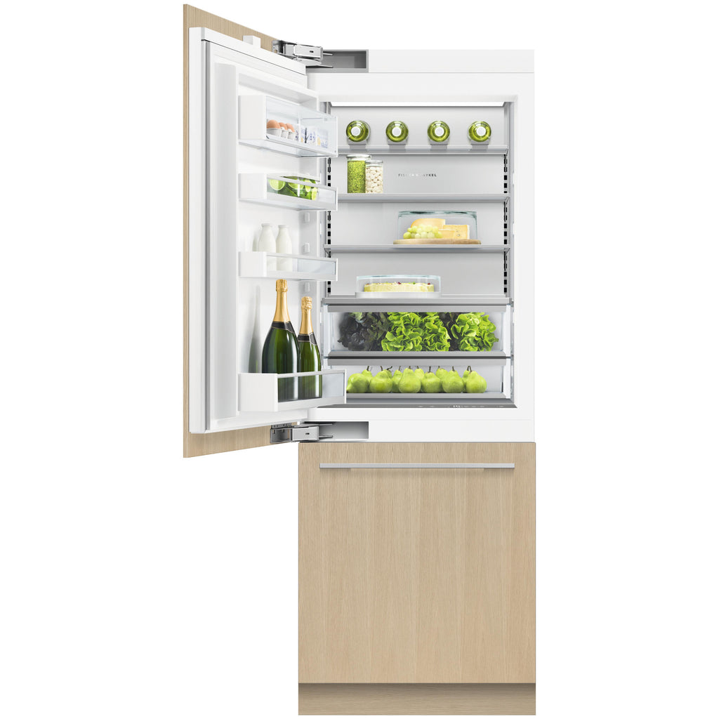  Fisher & Paykel 30-inch, 15.9 cu. ft. Built-in Bottom Freezer Refrigerator with ActiveSmart™ RS3084WLUK1 IMAGE 4
