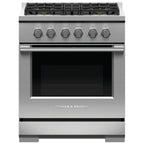  Fisher & Paykel 30-inch Freestanding Gas Range with Dual Flow Burners™ RGV3-304-N IMAGE 1
