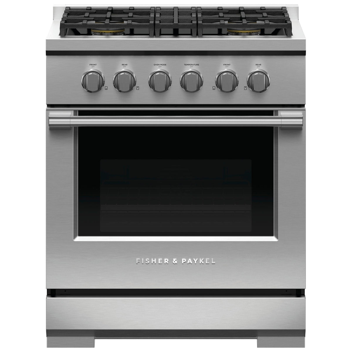  Fisher & Paykel 30-inch Freestanding Gas Range with Dual Flow Burners™ RGV3-304-N IMAGE 1